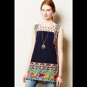 • ANTHROPOLOGIE • BOHO Beaded Tinamou Tunic